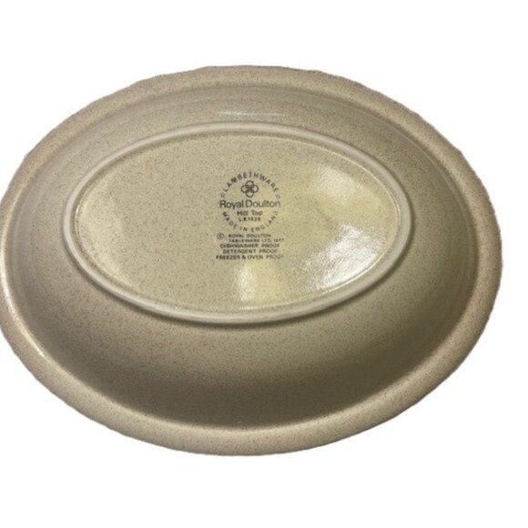 Royal Doulton Lambethware Hill Top Oval Serving Platter England 13"L X 10"W MINT - Picture 3 of 8